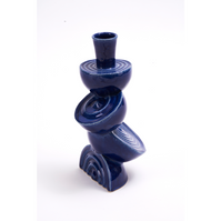 `Dark blue balanced water` vase i stentøj